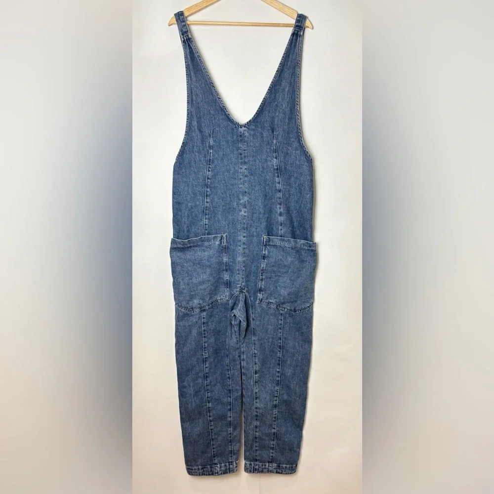 We The Free High Roller Jumpsuit Baggy Denim Overalls - Picture 4 of 8